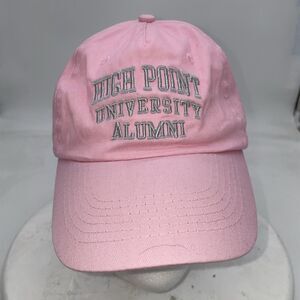High Point University Alumni Hat Strapback Adults  College Pink